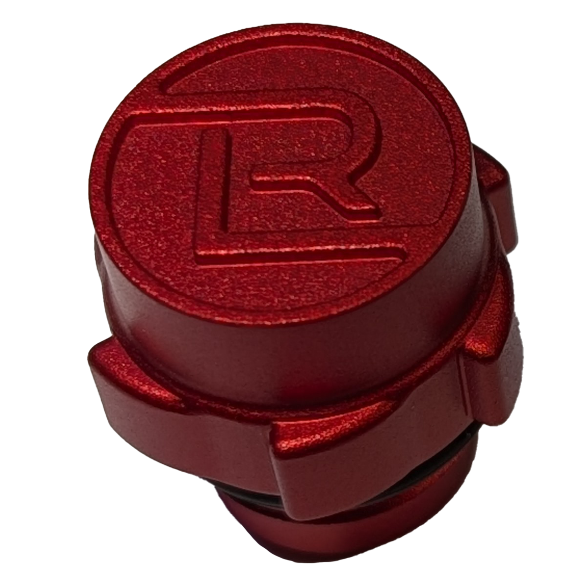 Fast Flow Spout Cap 6061 Aluminum Red Anodized with FKM/Viton Seal